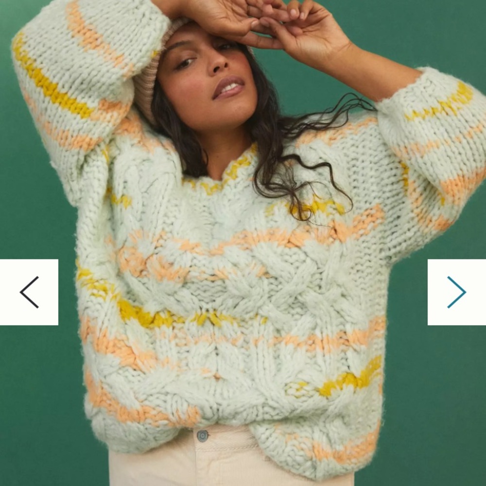 Anthropologie Jojo Cable-knit Sweater